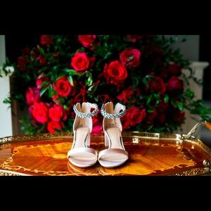 Jewel Badgley Mischka wedding sandal
